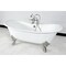 Aqua Eden Clawfoot Bathtubs, 71.63 L, 29.75 W, White/Brushed Nickel, Cast Iron VCT7DS7231NL8 - alternate 4